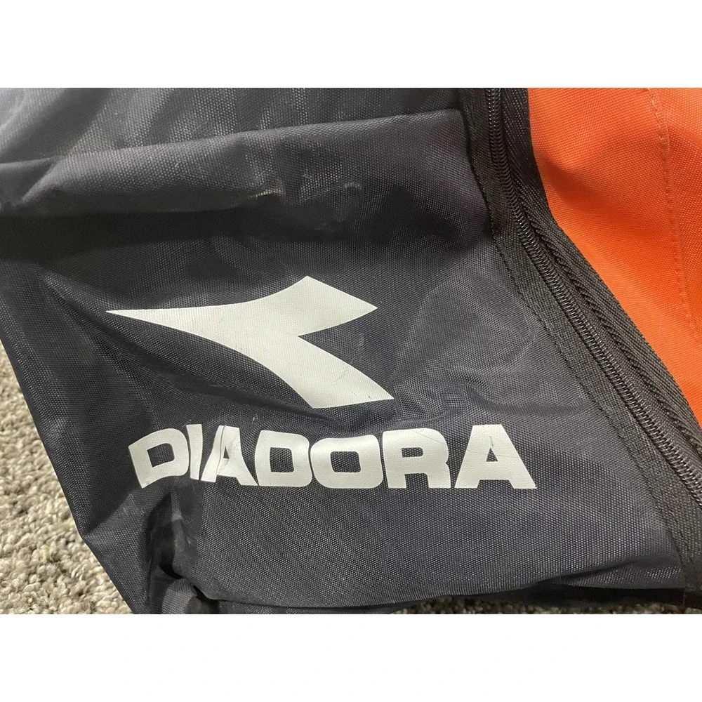 Diadora Wichita Warriors FC Soccer Backpack Orange Black Ball Pocket Zarate 14